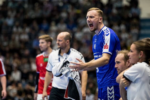 2 Handball Bundesliga VfL Gummersbach HSV Hamburg Lukas Blohme 8, VfL Gummersbach , 2 Handball Bundesliga VfL Gummersbach HSV Hamburg Gummersbach, Schwalbe arena Copyright: xBEAUTIFULxSPORTS Wunderlx