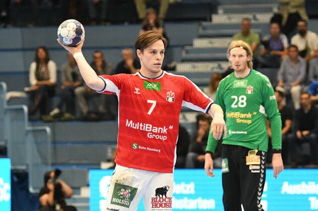 .7 Leif Tissier 7 HSV Hamburg , VfL Gummersbach HSV Hamburg, Men, 2 League, Liqui Moly Handball Bundesliga, 5 Matchday, 28 08 2019, VfL Gummersbach Handball Sport Verein Hamburg, , Handball, Liqui Moly 2 Handball Bundesliga, Men, Soielzeit 2019 20 Gummersbach Copyright: xEIBNER JuergenxAugstx EP_JOGI