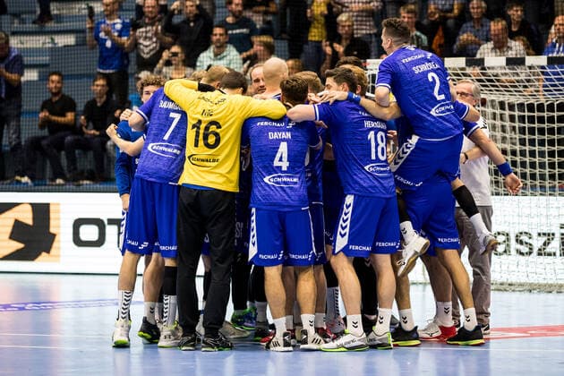 2 Handball Bundesliga VfL Gummersbach HSV Hamburg VfL Gummersbach celebrates second home win, 2 Handball Bundesliga VfL Gummersbach HSV Hamburg Gummersbach, Schwalbe arena Copyright: xBEAUTIFULxSPORTS Wunderlx