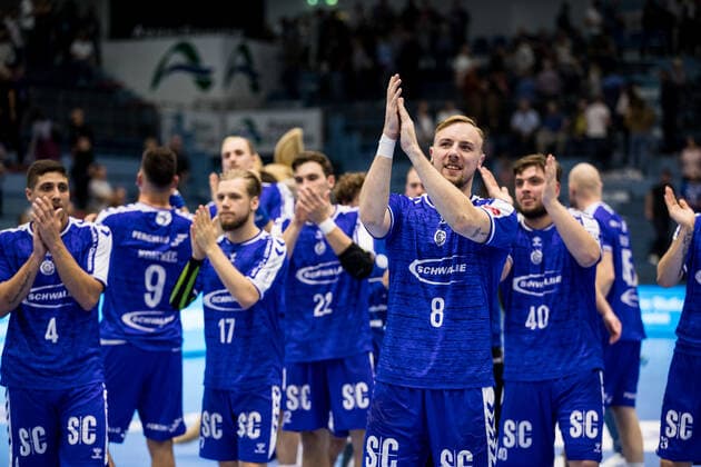 2 Handball Bundesliga VfL Gummersbach HSV Hamburg VfL Gummersbach celebrates second home win, 2 Handball Bundesliga VfL Gummersbach HSV Hamburg Gummersbach, Schwalbe arena Copyright: xBEAUTIFULxSPORTS Wunderlx