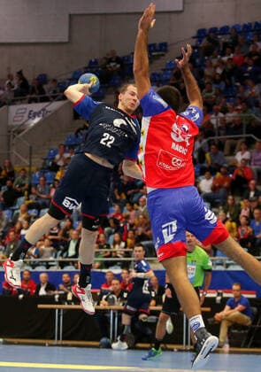 BAU 20 09 2019 Bietigheim Handball SG BBM Bietigheim vs ThSV Eisenach, Jonas Link BBM, left