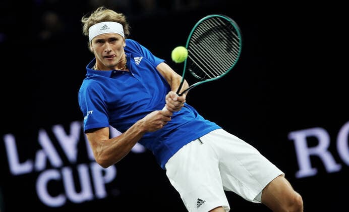 Sport Bilder des Tages TENNIS - Laver Cup 2019 GENEVA,SWITZERLAND,21.SEP.19 - TENNIS - Laver Cup, Team Europe vs Team World. Image shows Alexander Zverev (GER). GEPAxpictures xMatthiasxHauer