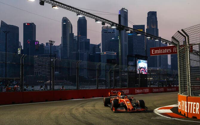 Motorsports: FIA Formula One World Championship, WM, Weltmeisterschaft 2019, Grand Prix of Singapore, 5 Sebastian Vettel (GER, Scuderia Ferrari Mission Winnow), Singapore Singapore