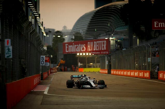Motorsports: FIA Formula One World Championship, WM, Weltmeisterschaft 2019, Grand Prix of Singapore, 77 Valtteri Bottas (FIN, Mercedes AMG Petronas Motorsport), Singapore Singapore