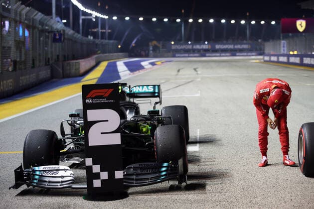 Photo4 LaPresse 21 09 2019 Singapore, Singapore Grand Prix Formula One Singapore 2019 In the pic: Sebastian Vettel (GER) Scuderia Ferrari SF90  Copyright: xPhoto4 LaPressex