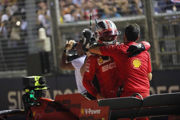 Photo4 LaPresse 21 09 2019 Singapore, Singapore Grand Prix Formula One Singapore 2019 In the pic: Charles Leclerc (MON) Scuderia Ferrari SF90  Copyright: xPhoto4 LaPressex