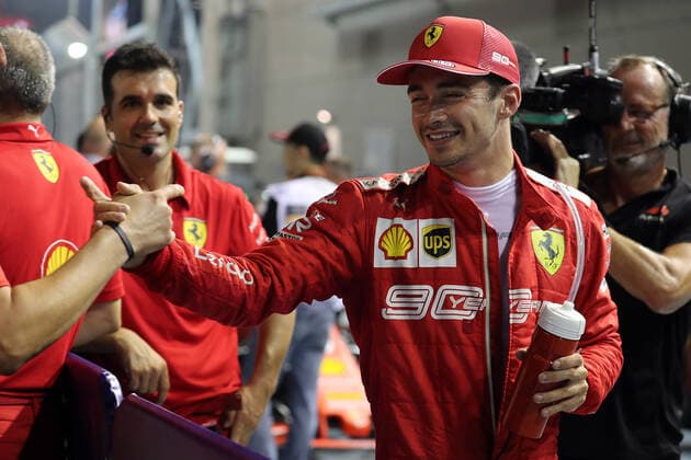 Photo4 LaPresse 21 09 2019 Singapore, Singapore Grand Prix Formula One Singapore 2019 In the pic: pole position Charles Leclerc (MON) Scuderia Ferrari SF90  Copyright: xPhoto4 LaPressex