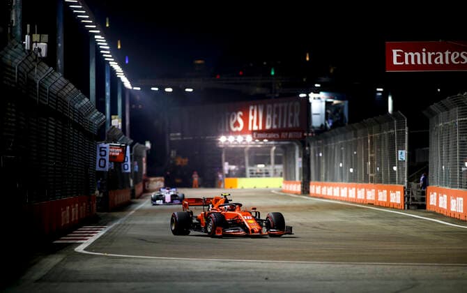 Motorsports: FIA Formula One World Championship, WM, Weltmeisterschaft 2019, Grand Prix of Singapore, 16 Charles Leclerc (MCO, Scuderia Ferrari Mission Winnow), Singapore Singapore