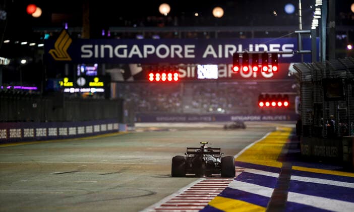 Motorsports: FIA Formula One World Championship, WM, Weltmeisterschaft 2019, Grand Prix of Singapore, 77 Valtteri Bottas (FIN, Mercedes AMG Petronas Motorsport), Singapore Singapore