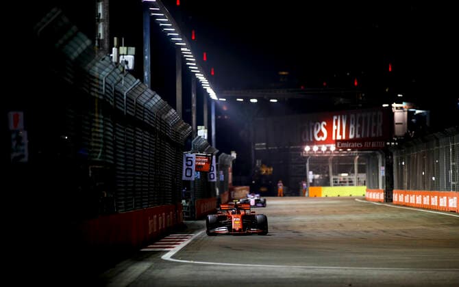 Motorsports: FIA Formula One World Championship, WM, Weltmeisterschaft 2019, Grand Prix of Singapore, 16 Charles Leclerc (MCO, Scuderia Ferrari Mission Winnow), Singapore Singapore