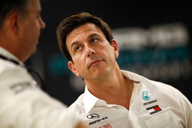Motorsports: FIA Formula One World Championship, WM, Weltmeisterschaft 2019, Grand Prix of Singapore, Ron Meadows (GBR, Mercedes AMG Petronas Motorsport), Toto Wolff (AUT, Mercedes AMG Petronas Motorsport), Singapore Singapore