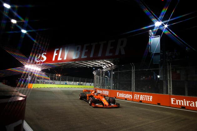 Motorsports: FIA Formula One World Championship, WM, Weltmeisterschaft 2019, Grand Prix of Singapore, 5 Sebastian Vettel (GER, Scuderia Ferrari Mission Winnow), Singapore Singapore