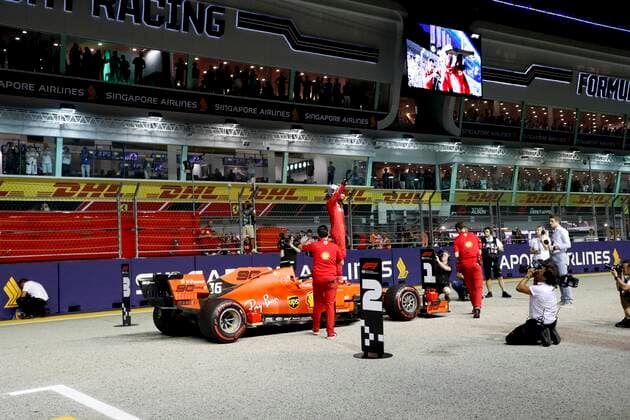 Motorsports: FIA Formula One World Championship, WM, Weltmeisterschaft 2019, Grand Prix of Singapore, 16 Charles Leclerc (MCO, Scuderia Ferrari Mission Winnow), Singapore Singapore