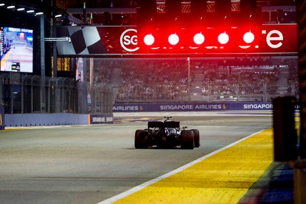 Motorsports: FIA Formula One World Championship, WM, Weltmeisterschaft 2019, Grand Prix of Singapore, 77 Valtteri Bottas (FIN, Mercedes AMG Petronas Motorsport), Singapore Singapore