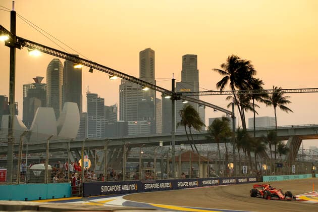 Sport Bilder des Tages Motorsports: FIA Formula One World Championship, WM, Weltmeisterschaft 2019, Grand Prix of Singapore, 16 Charles Leclerc (MCO, Scuderia Ferrari Mission Winnow), Singapore Singapore