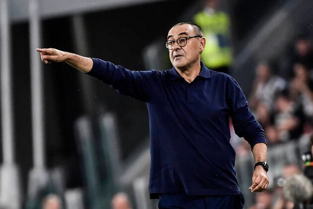 Photo Marco Alpozzi LaPresse September 21, 2019 Turin, Italy soccer Juventus vs Hellas Verona - Italian Football Championship League A TIM 2019 2020 - Allianz Stadium In the pic: Maurizio Sarri (Juventus F.C.);  Copyright: xMarcoxAlpozzi LaPressex
