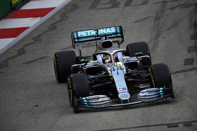 FORMULA 1 2019 SINGAPORE AIRLINES SINGAPORE GRAND PRIX 21 09 2019, Marina Bay Street Circuit, Singapore, FORMULA 1 2019 SINGAPORE AIRLINES SINGAPORE GRAND PRIX,pictured Lewis Hamilton GB 44 , Mercedes AMG Petronas Motorsport nordphotoxBratic nph00250