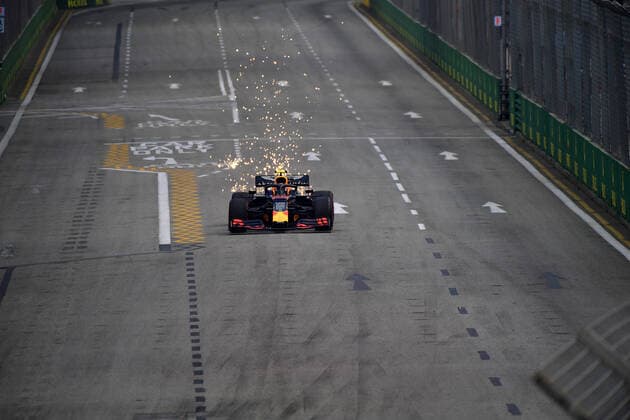 FORMULA 1 2019 SINGAPORE AIRLINES SINGAPORE GRAND PRIX 21 09 2019, Marina Bay Street Circuit, Singapore, FORMULA 1 2019 SINGAPORE AIRLINES SINGAPORE GRAND PRIX,pictured Alexander Albon GBR 23 , Aston Martin Red Bull Racing nordphotoxBratic nph00250