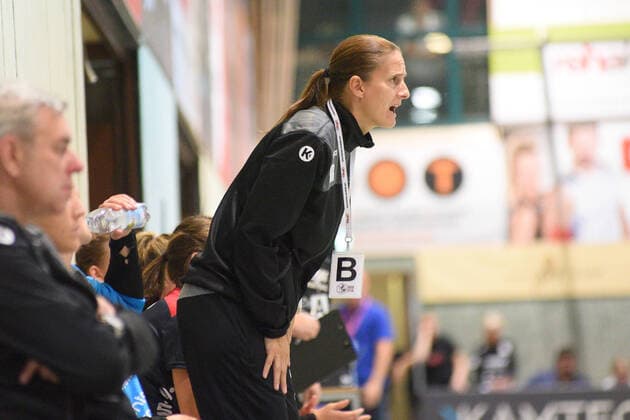 Heike Ahlgrimm HSG Bensheim Auerbach Trainer TusSies Metzingen, Handball, HBF, League game, 21 09 2019, Photo TBaur Eibner TusSies Metzingen vs HSG Bensheim Auerbach Metzingen Copyright: xToBaurx EibnerxPressefotox EP_TB