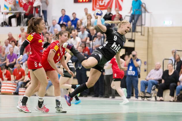 FSG Mainz 05 Budenheim Buxtehuder SV,21 09 2019,GER,Handball, at Christina Haurum, Buxtehuder SV, 9 , Eibner Press photo Ulrich Scherbaum FSG Mainz 05 Budenheim Buxtehuder SV Mainz Budenheim Copyright: xEibner-Pressefoto UlrichxScherbax EP_usm