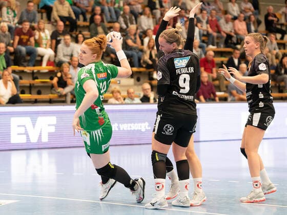 Lina Krhlikar Frisch Auf Frauen 32 , Frisch Auf Frauen vs. Kurpfalz Baeren, Handball, Frauen, 1 Bundesliga, 21 09 2019 Frisch Auf Frauen vs. Kurpfalz Baeren, Handball, Frauen, 1 Bundesliga, 21 09 2019 Goeppingen Copyright: xEIBNER Michael_Schmidtx EP_MST