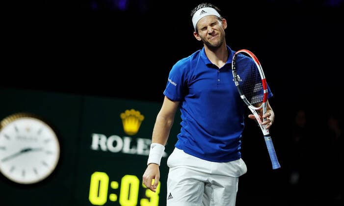 TENNIS - Laver Cup 2019 GENEVA,SWITZERLAND,22.SEP.19 - TENNIS - Laver Cup, Team Europe vs Team World. Image shows Dominic Thiem (AUT). GEPAxpictures xMatthiasxHauer