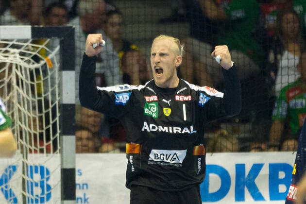 Goalkeeper Mikael Appelgren Loewen in the game SC Magdeburg SCM Rhein Neckar Loewen RNL , Handball Bundesliga, 22 09 19 GER, Handball, Bundesliga, SC Magdeburg vs. Rhein Neckar Loewen Mannheim, 22 09 2019, Magdeburg Copyright: xEIBNER Eckehard_Schulzx EP_ESZ