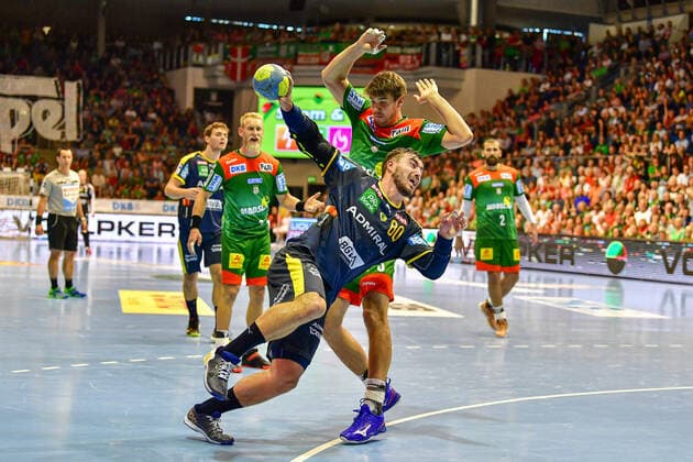 LIQUI MOLY Handball Bundesliga 2019 2020 22 09 2019 SC Magdeburg Rhein Neckar Löwen GETEC Arena Magdeburg Jannik Kohlbacher RNL, 80 , 22 09 2019, Magdeburg Germany , Handball, Bundesliga, Rhein Neckar Löwen SC Magdeburg xshx
