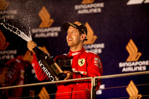 Motorsports: FIA Formula One World Championship, WM, Weltmeisterschaft 2019, Grand Prix of Singapore, 5 Sebastian Vettel (GER, Scuderia Ferrari Mission Winnow), Singapore Singapore