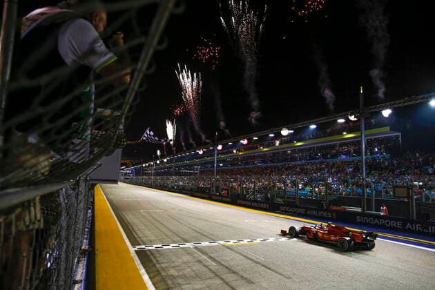 Motorsports: FIA Formula One World Championship, WM, Weltmeisterschaft 2019, Grand Prix of Singapore, 5 Sebastian Vettel (GER, Scuderia Ferrari Mission Winnow), Singapore Singapore