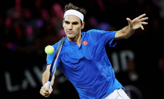TENNIS - Laver Cup 2019 GENEVA,SWITZERLAND,22.SEP.19 - TENNIS - Laver Cup, Team Europe vs Team World. Image shows Roger Federer (SUI). GEPAxpictures xMatthiasxHauer