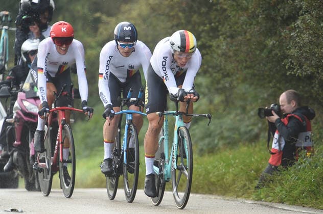 22-09-2019 World Championships Mixed Relay; 2019, Germany; Martin, Tony; Politt, Nils; Sutterlin, Jasha; 