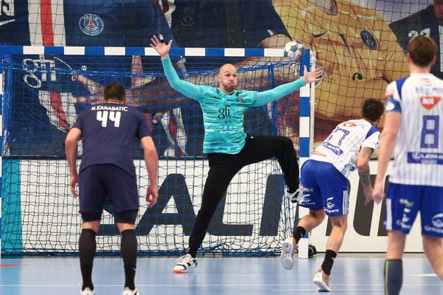Vincent Gerard (Paris Saint-Germain) HANDBALL : Paris Saint-Germain HB vs MOL-Pick Szeged - VELUX EHF Champions League - 2eme journee - 22 09 2019 KevinDomas Panoramic 