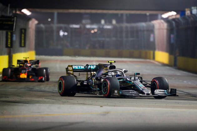 Motorsports: FIA Formula One World Championship, WM, Weltmeisterschaft 2019, Grand Prix of Singapore, 77 Valtteri Bottas (FIN, Mercedes AMG Petronas Motorsport), Singapore Singapore
