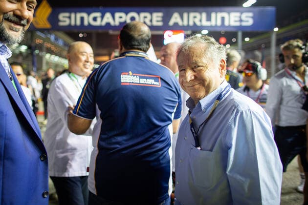 Motorsports: FIA Formula One World Championship, WM, Weltmeisterschaft 2019, Grand Prix of Singapore, Jean Todt (FRA, FIA President), Singapore Singapore