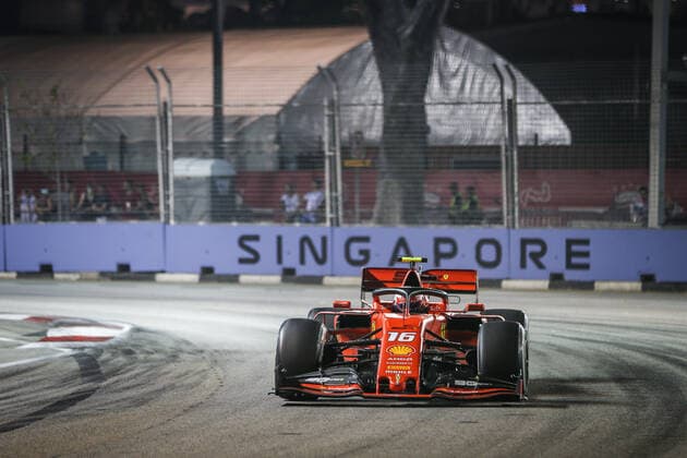 Motorsports: FIA Formula One World Championship, WM, Weltmeisterschaft 2019, Grand Prix of Singapore, 16 Charles Leclerc (MCO, Scuderia Ferrari Mission Winnow), Singapore Singapore