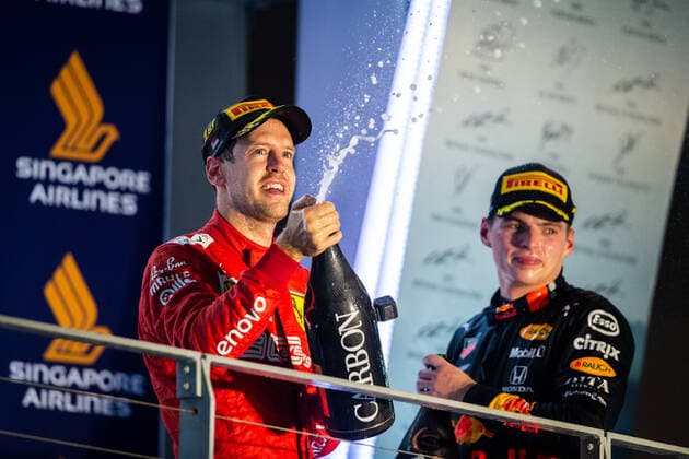 Motorsports: FIA Formula One World Championship, WM, Weltmeisterschaft 2019, Grand Prix of Singapore, 5 Sebastian Vettel (GER, Scuderia Ferrari Mission Winnow), Singapore Singapore