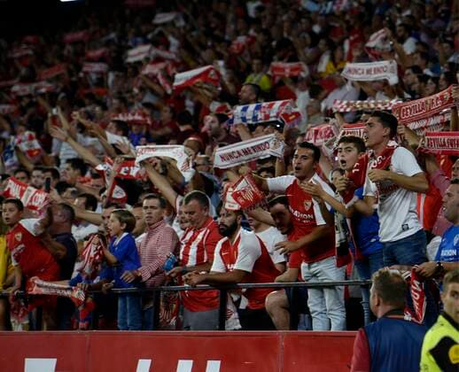 SEVILLA, SPAIN SEPTEMBER 22 Sevilla FC fans during the League match between Sevilla FC and Real Madrid at the Ramon Sanchez Pizjuan stadium on September 22, 2019 in Seville, Spain Photo Cristobal Duenas Cordon Press  xduenasx xx