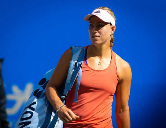 September 23, 2019, Wuhan, CHINA: Angelique Kerber of Germany during practice at the 2019 Dongfeng Motor Wuhan Open Premier 5 tennis tournament 2019 Dongfeng Motor Wuhan Open, Tennis, Wuhan, China, Sep 23 - ZUMAa181 20190923_zaa_a181_006 Copyright: xAFP7x