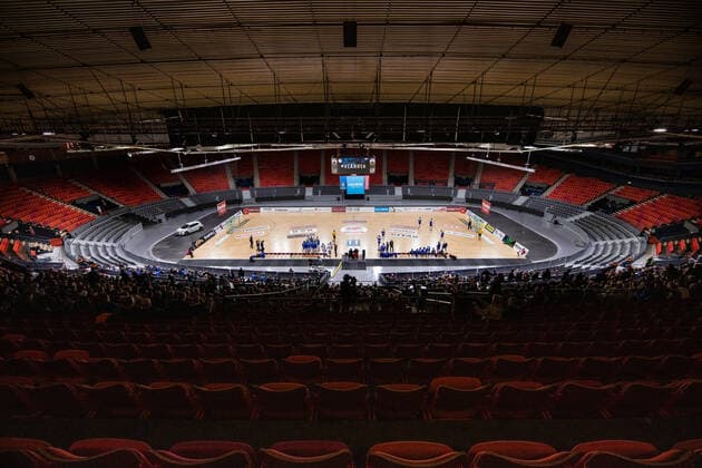 190923 Scandinavium interior before the handball match in the Handball Ball between Redbergslid and Alingsas on September 23, 2019 in Gothenburg,  Copyright: MICHAELxERICHSEN BB190923MI050