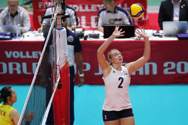 Jordyn Poulter (USA), SEPTEMBER 23, 2019 - Volleyball :2019 FIVB Volleyball Women s World Cup Second Round match between Cnina 3-0 United States at Hokkai Kitayell in Sapporo, Japan. Noxthirdxpartyxsales  (112811320)