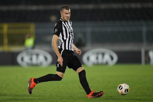STRAHINJA PAVLOVIC fudbaler Partizana na utakmici UEFA Lige Evropa protiv AZ Alkmar na stadionu Partizana, Beograd 19.09.2019. godine MarkoxMetlas 