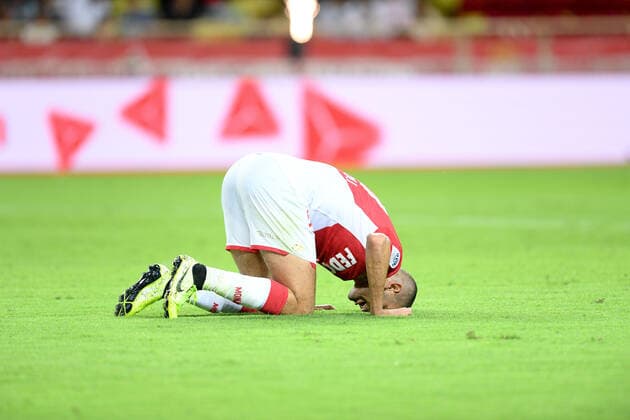 JOIE - 20 ISLAM SLIMANI (MONA) FOOTBALL : Monaco vs Nice - Ligue 1 Conforama - 24 09 2019 FEP Panoramic 