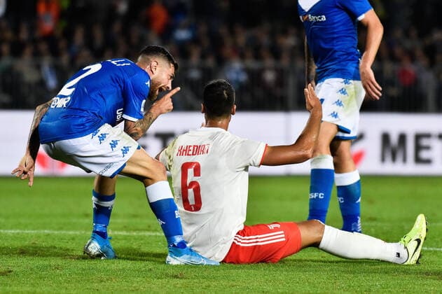 Bilder des Jahres 2019, Sport 09 September Sport Themen der Woche KW39 Sport Bilder des Tages Photo Gianluca Checchi LaPresse 24 09 2019 Brescia (Italia) Soccer Brescia Juventus Italian Football Serie A 2019 2020 In the picture: Sabelli Stefano Sami Khedira  Copyright: xGianlucaxChecchi LaPressex