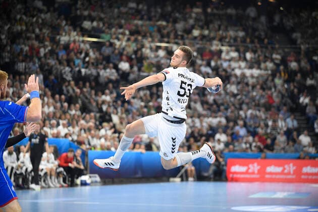 Nikola Bilyk THW Kiel , Handball, Men, THW Kiel vs. HC Meshkov Brest, Champions League, 3 Matchday, Group Phase, 25 09 19 Kiel Sparkassen Arena Schleswig Holstein Germany