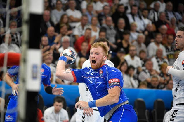 Viachaslav Shumak Brest , Handball, Men, THW Kiel vs. HC Meshkov Brest, Champions League, 3 Matchday, Group Phase, 25 09 19 Kiel Sparkassen Arena Schleswig Holstein Germany