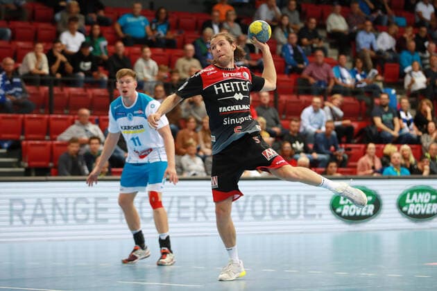 Johannes Sellin HC Erlangen TVB 1898 Stuttgart HC Erlangen, DHB Cup, 1 8 Final on 25 09 2019 Stuttgart Copyright: xEIBNER Benjamin_Laux EP_BLU