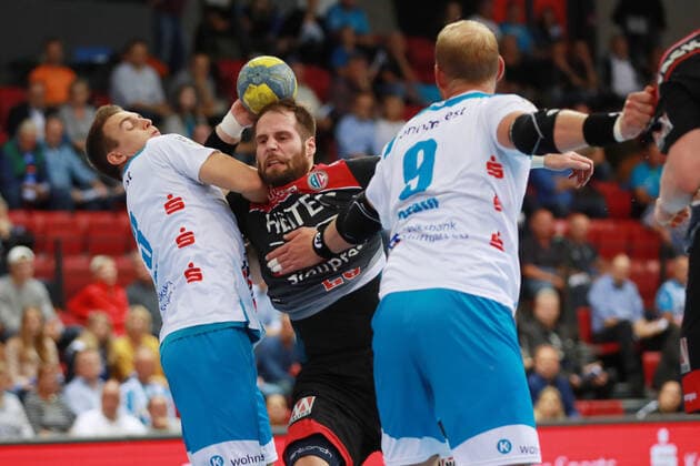 Nico Buedel HC Erlangen TVB 1898 Stuttgart HC Erlangen, DHB Cup, 1 8 Finals on 25 09 2019 Stuttgart Copyright: xEIBNER Benjamin_Laux EP_BLU