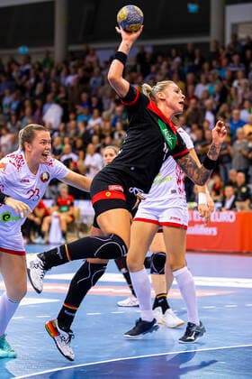 Coburg, Germany 25 September 2019 EHF Women European Championship Qualification Germany vs Belarus Luisa Schulze Germany Bietigheim Coburg HUK Coburg Arena Bayern Germany