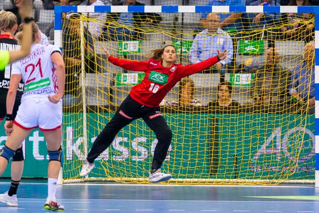 Coburg, Germany 25 September 2019 EHF Women European Championship Qualification Germany vs Belarus Goalkeeper Isabell Roch Germany Dortmund Coburg HUK Coburg Arena Bayern Germany